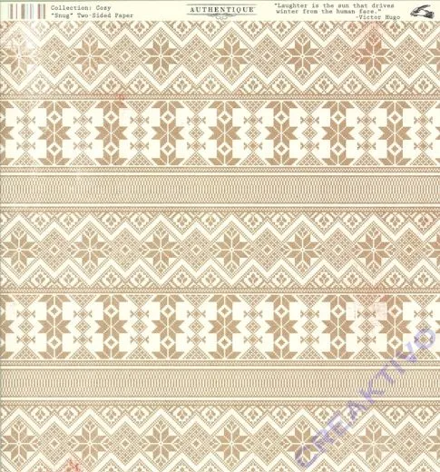 Scrpbookingpapier Authentique Cozy - Snug (Restbestand)