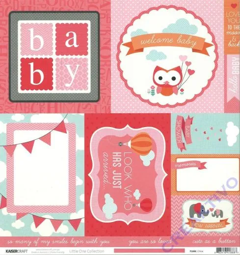 Scrapbookingpapier Little one - Chloe