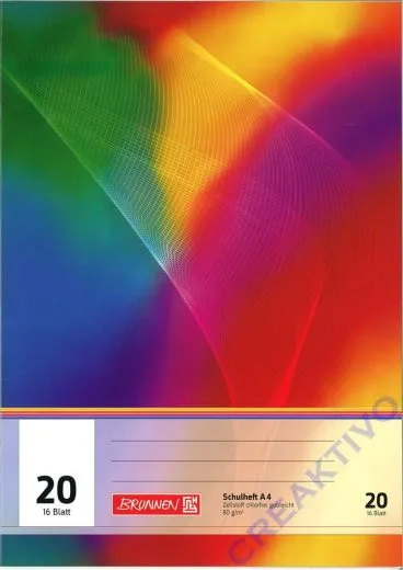 Heft A4 16 Blatt blanko Nr. 20