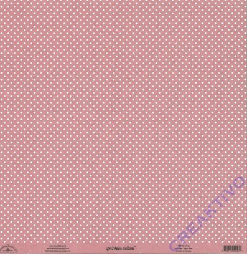 Doodlebug Transparentpapier Sprinkles 30,5x30,5cm - lily white