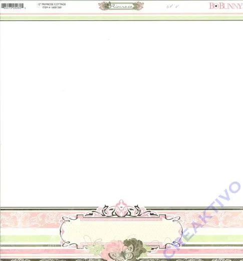 Scrapbooking Papier Primrose Cottage (Restbestand)