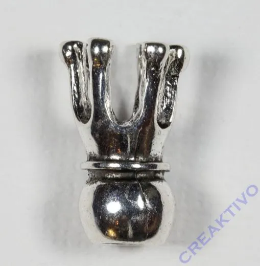 Metallzwischenteil Krone 18x10mm