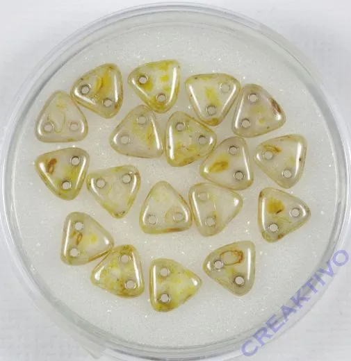 Triangle Perlen 6mm creme opac