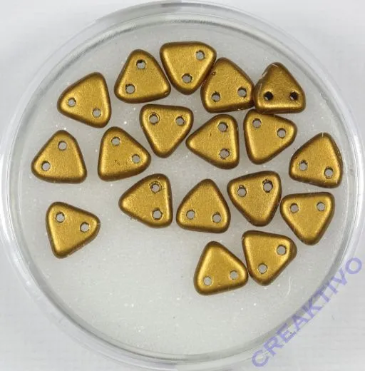Triangle Perlen 6mm braun