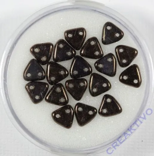 Triangle Perlen 6mm altkupfer