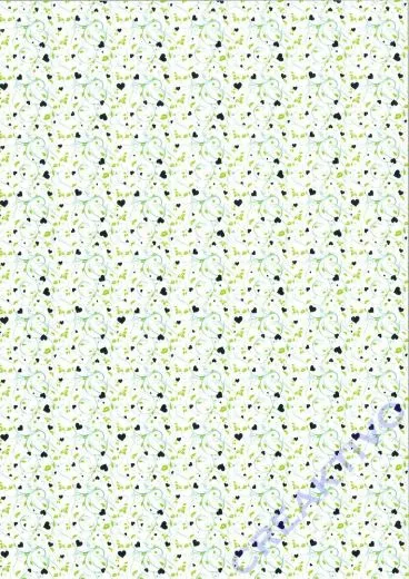 Bastelkarton A4 Small Hearts mint