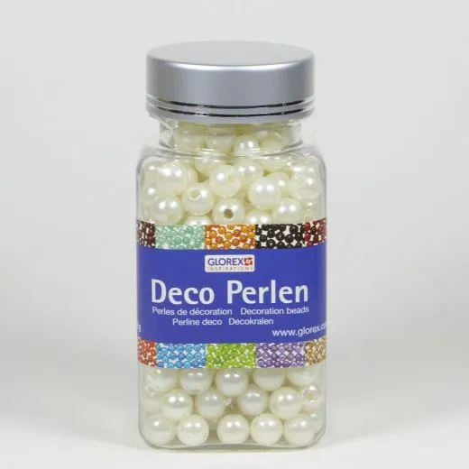 Dekoperlen 8mm creme