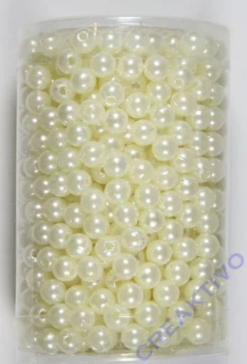 Dekoperlen 6mm creme