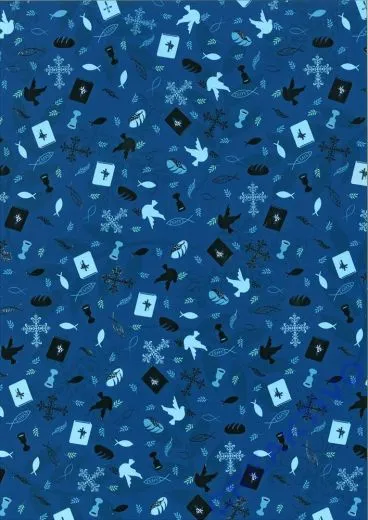 Bastelkarton A4 Holy blau