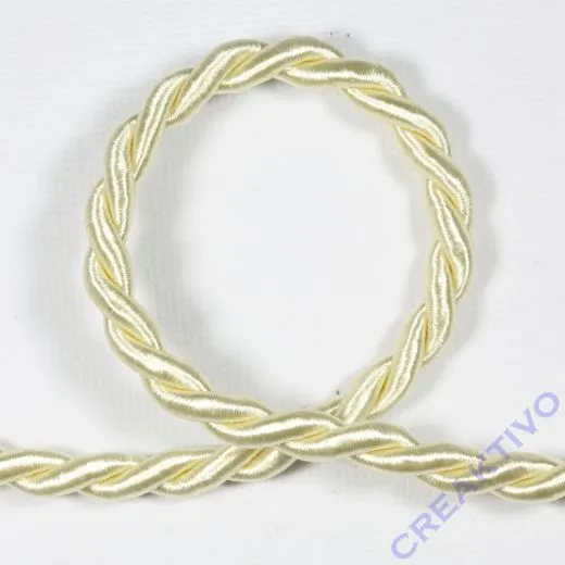 Dekokordel 6mm Meterware creme