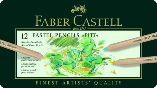 Farbstift PITT Pastell 12er Metalletui