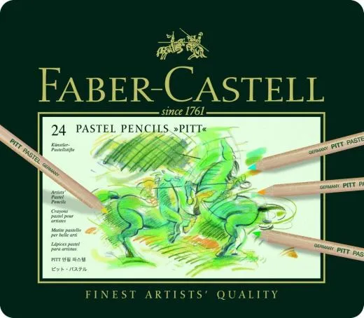 Farbstift PITT Pastell 24er Metalletui