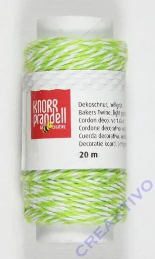 Dekoschnur hellgr�n 20m