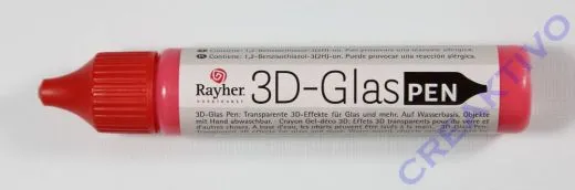 Rayher 3D-Glasdecor-Pen klassikrot