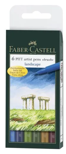 Tuschestift PITT artist pen B 6er Etui Landscape