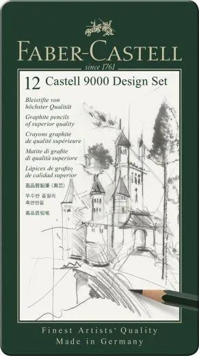 Bleistift CASTELL 9000 12er Design Set