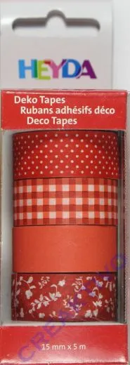 Heyda Deko Tapes Muster rot