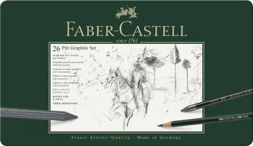Set PITT Graphite gro� Metalletui
