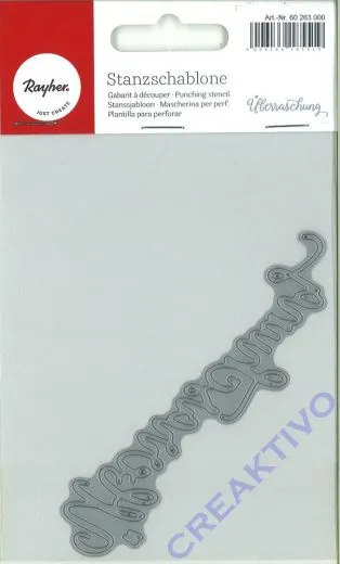 Stanzschablone �berraschung