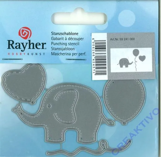 Stanzschablone Set: Baby Elephant