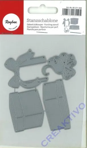 Stanzschablone Geschenke