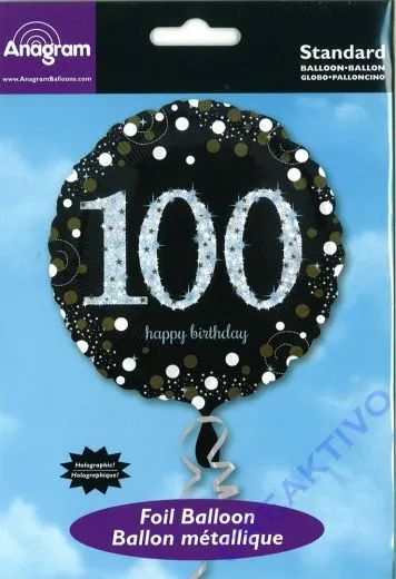 Folienballon 100 - 18 / 45cm