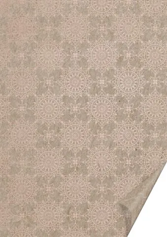 Naturkarton 50x70 220g Ornament ros�gold gl�nzend