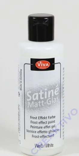 Satin� Matt-Glas wei�