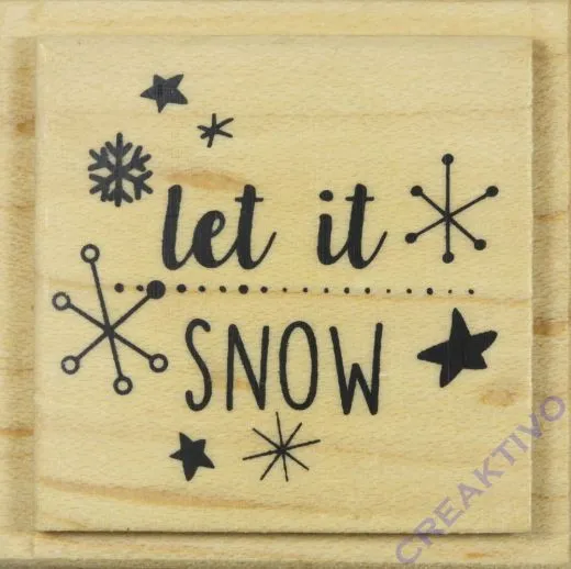 Stempel Let it snow