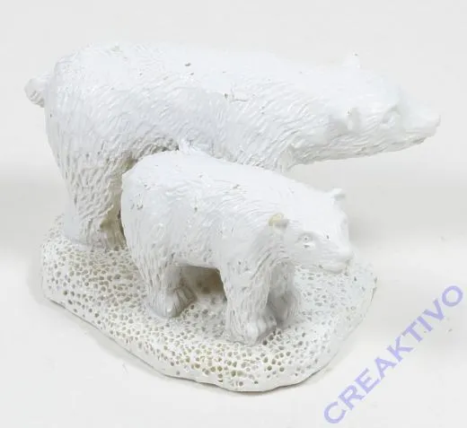 Polyresin-Miniatur Eisb�ren