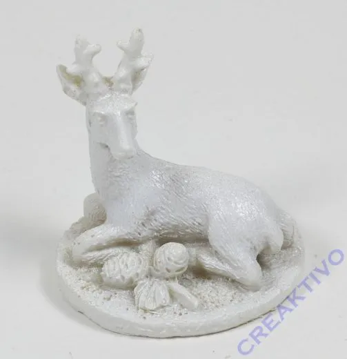 Polyresin-Miniatur Hirsch