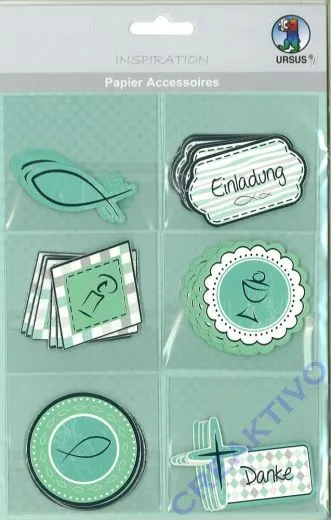 Papier Accessoires - Motiv 69 Jesus Aqua