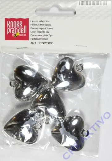 Herzen silber 3cm