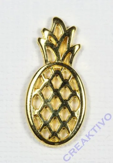 Metall-Anh�nger Ananas gold