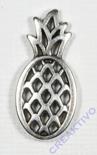 Metall-Anh�nger Ananas silber