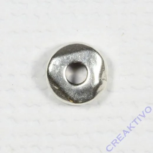 Metall-Perle silber