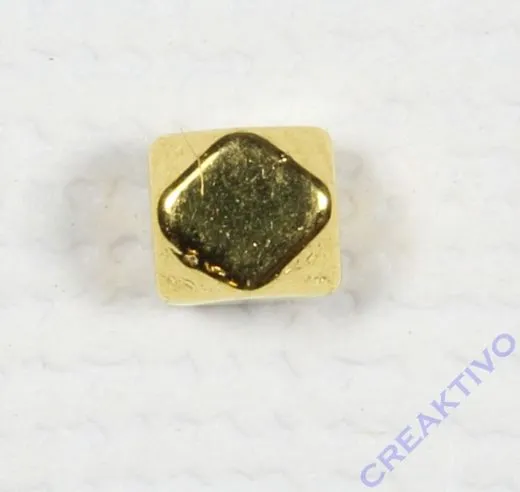 Metall-Perle Polygon gold
