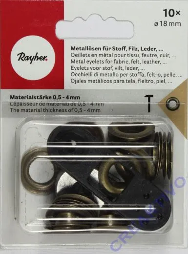 Metall�sen 18mm altgold
