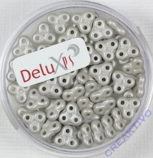 Trinity Beads 3x6mm hellgrau