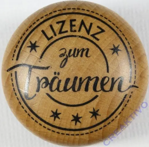 Stempel Lizenz zum Tr�umen, 3cm �