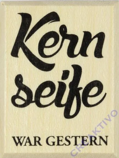 Stempel Kernseife war gestern