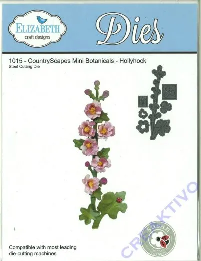 Steel cutting die Hollyhock