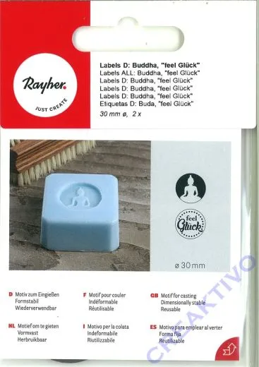 Seifen-Labels Buddha, feel Gl�ck