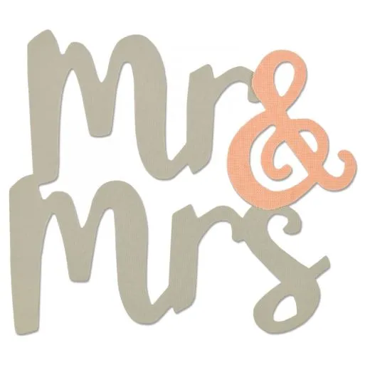 Sizzix Bigz Die - Mr. & Mrs.