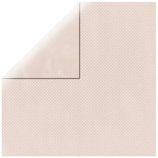 Scrapbookingpapier Double Dot dusty rose / muschelrosa (Restbestand)