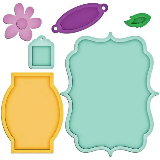 Spellbinders Shapeabilities - Jar labels
