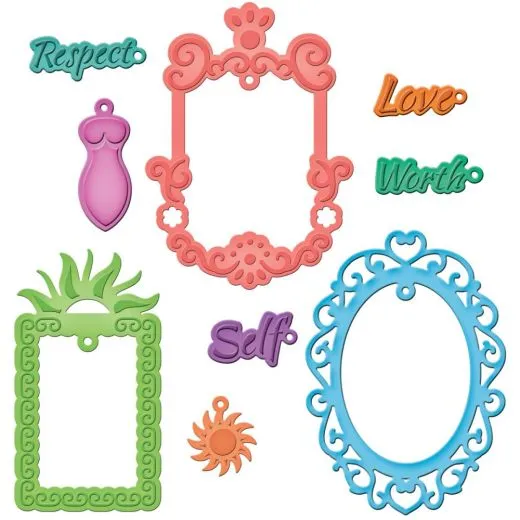 Spellbinders Shapeabilities - Jewel Framed Sentiments
