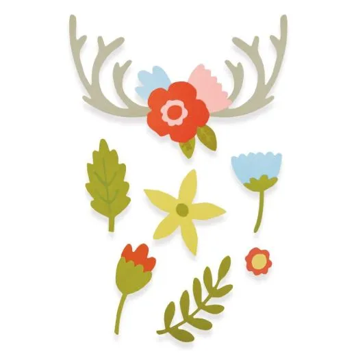 Sizzix Thinlits Die Set 13PK - Country Florals