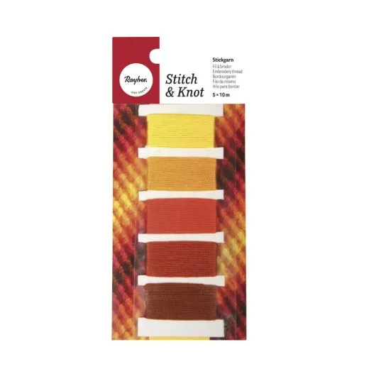 Rayher Baumwoll-Garn Stitch & Knot orange
