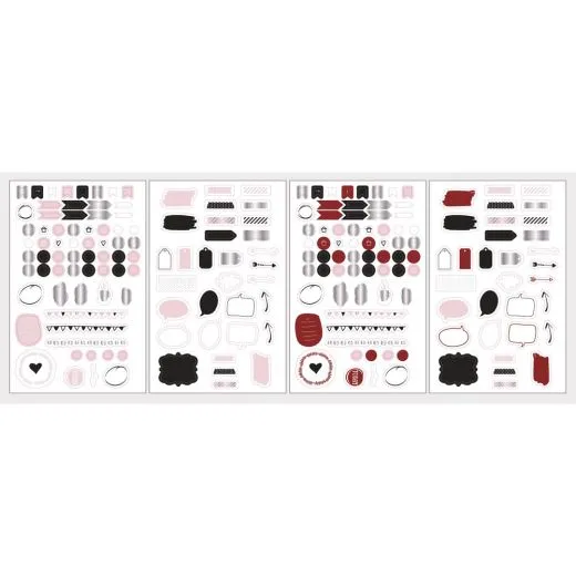 Sticker Worte und Icons (Restbestand)